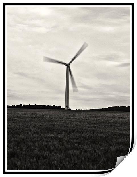 wind power Print by mark page