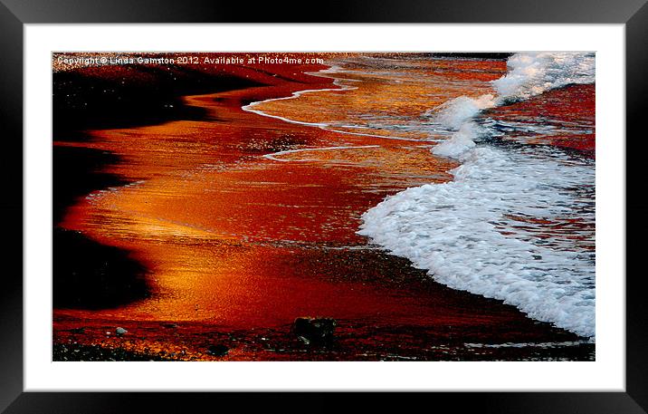 Evening on the Shore Framed Mounted Print by Linda Gamston