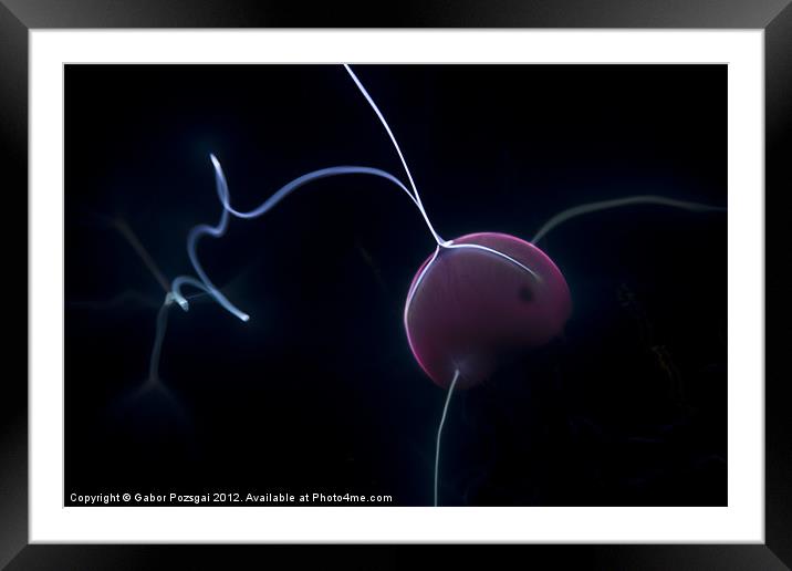 Electricity abstract Framed Mounted Print by Gabor Pozsgai