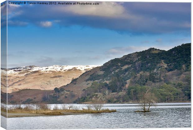Ullswater - Lake District Cumbria Canvas Print by Trevor Kersley RIP