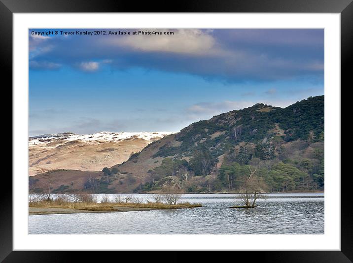 Ullswater - Lake District Cumbria Framed Mounted Print by Trevor Kersley RIP