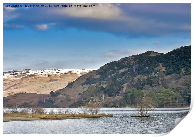 Ullswater - Lake District Cumbria Print by Trevor Kersley RIP