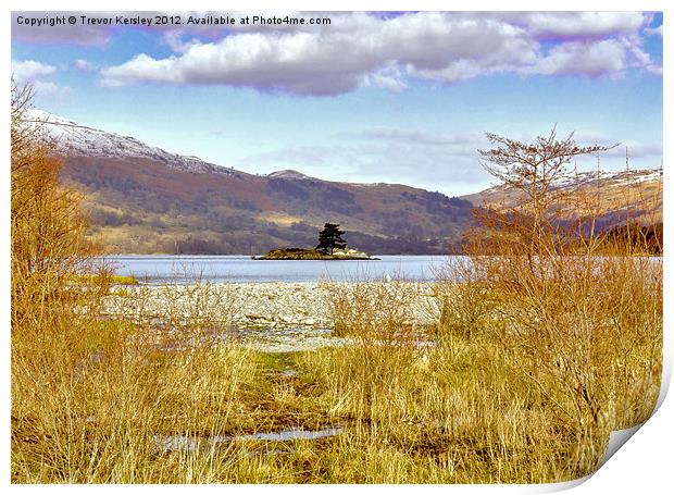 Ullswater Views- Lake District Cumbria Print by Trevor Kersley RIP