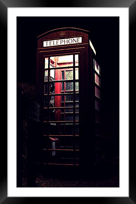 Telephone box Framed Mounted Print by Alex Hooker
