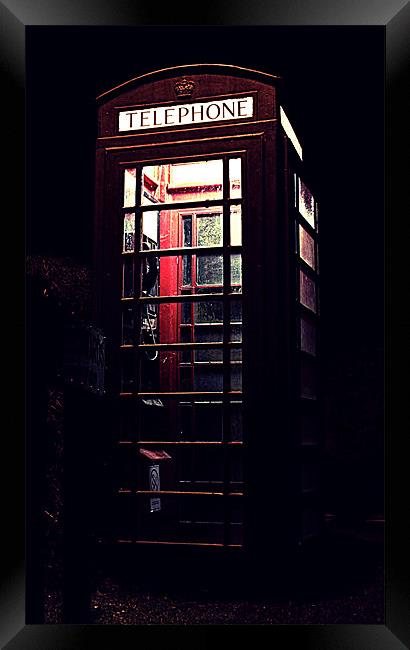 Telephone box Framed Print by Alex Hooker