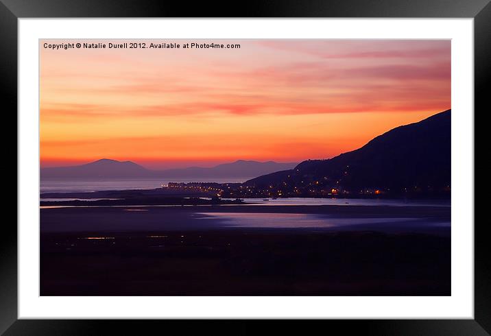 Estuary Sunset Framed Mounted Print by Natalie Durell