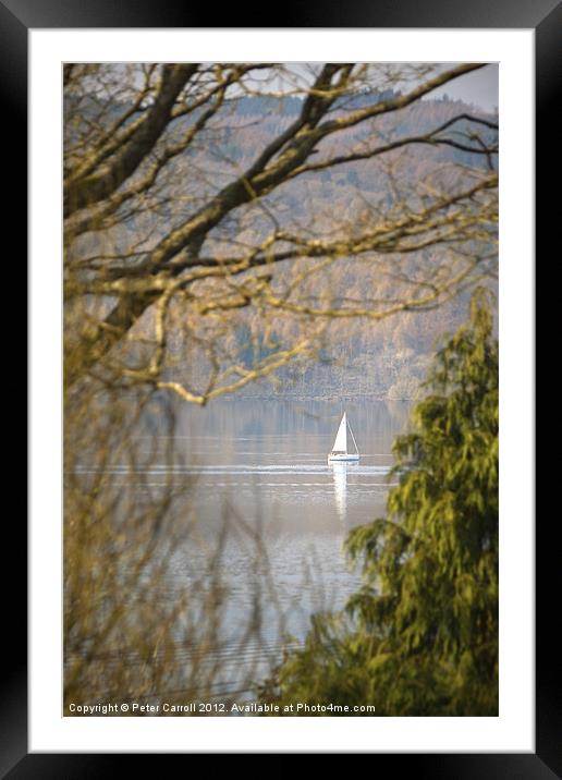 Reflection of Peace and Tranquillity. Framed Mounted Print by Peter Carroll