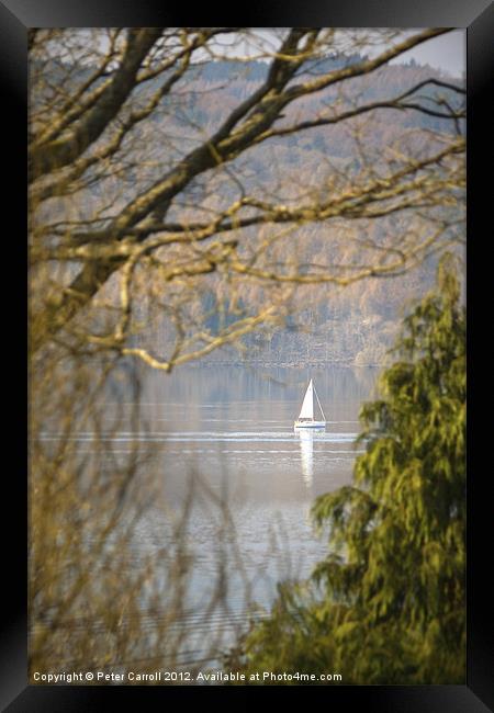 Reflection of Peace and Tranquillity. Framed Print by Peter Carroll
