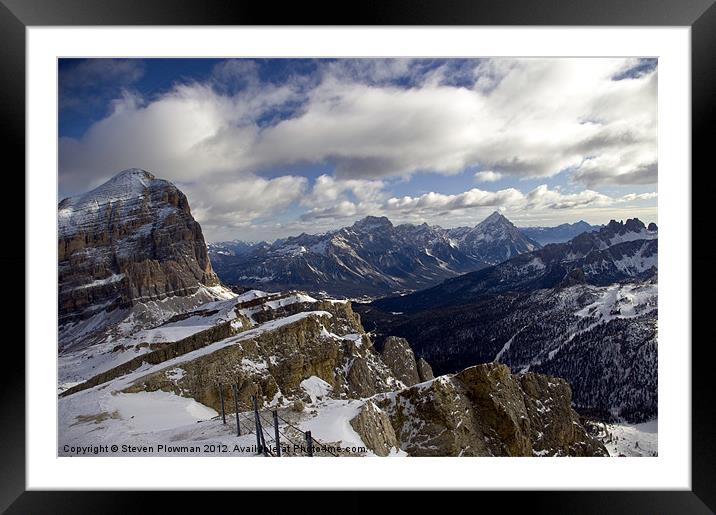 View from the top of The World Framed Mounted Print by Steven Plowman