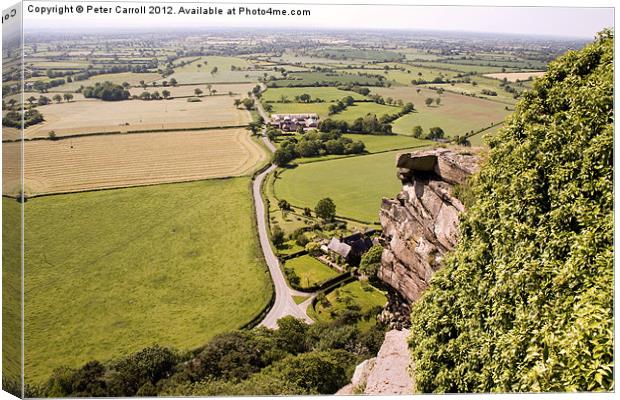 Looking Over The Cheshire Countyside Canvas Print by Peter Carroll