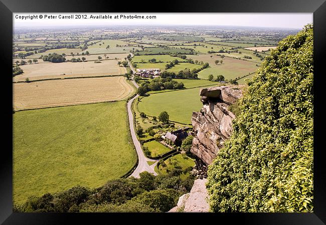 Looking Over The Cheshire Countyside Framed Print by Peter Carroll