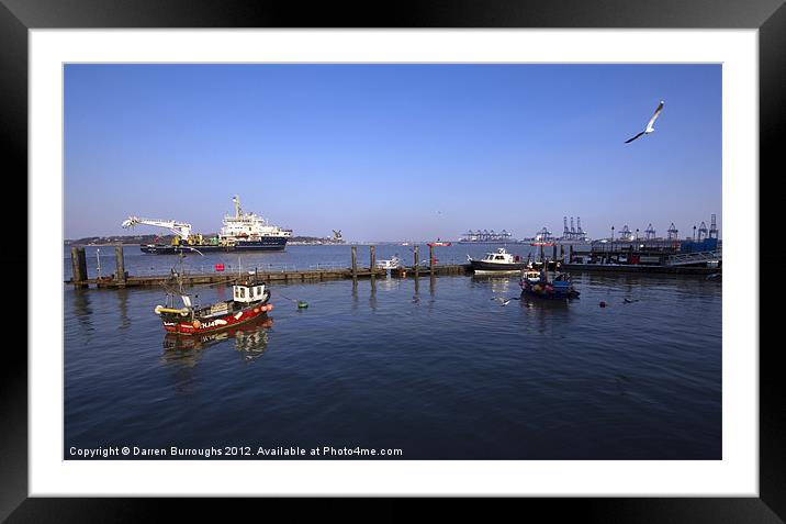 The Port Of Harwich Framed Mounted Print by Darren Burroughs