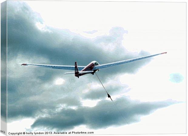 Glider Sky High Canvas Print by holly lyndon