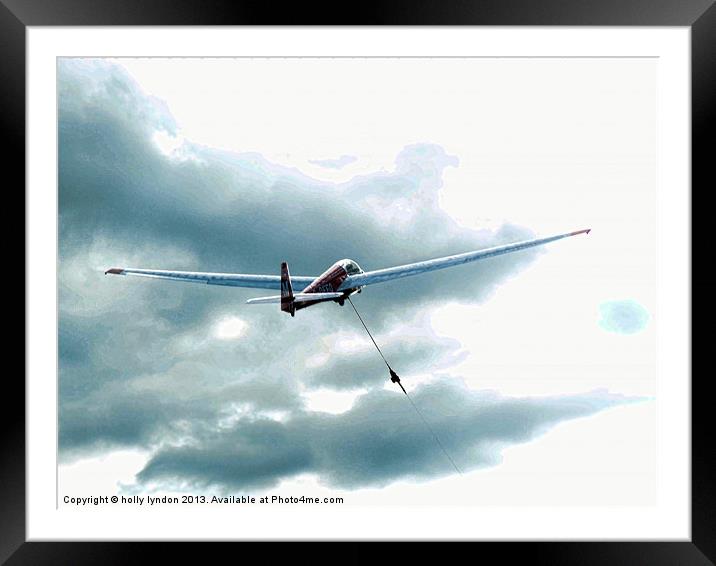 Glider Sky High Framed Mounted Print by holly lyndon