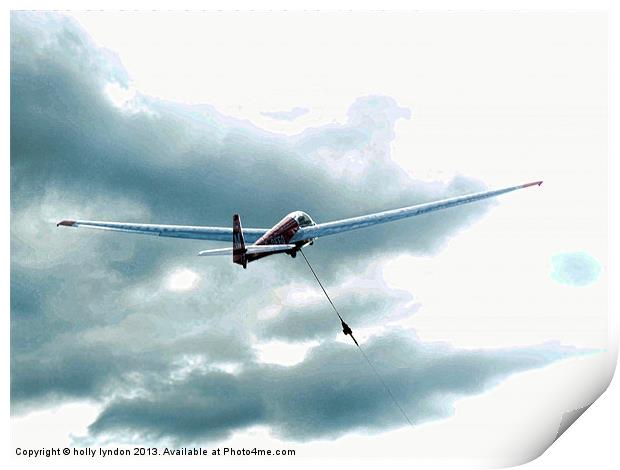 Glider Sky High Print by holly lyndon