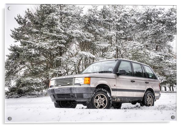 Range Rover P38 in the Snow Acrylic by Eddie Howland
