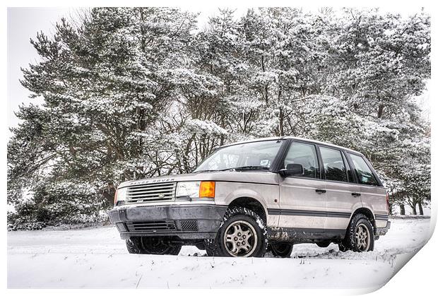 Range Rover P38 in the Snow Print by Eddie Howland