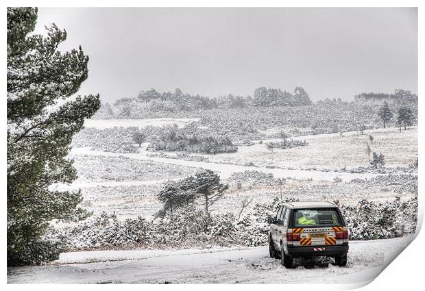 Range Rover P38 in the Snow Print by Eddie Howland