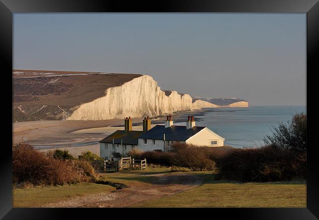 Seven Sisters and Cuckmere Haven Framed Print by Phil Clements