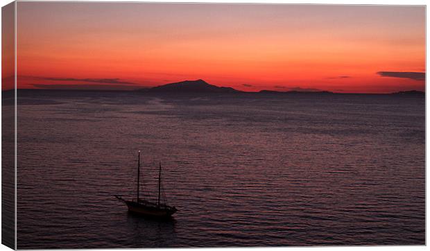 Ischia Sunset Canvas Print by James O'Rourke