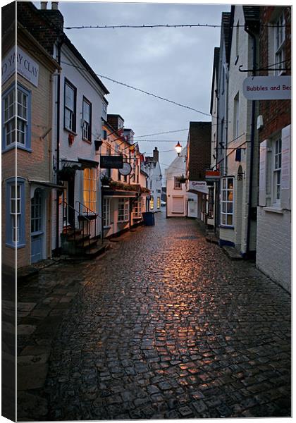 Cobbled Streets Canvas Print by jim jennings