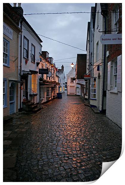 Cobbled Streets Print by jim jennings