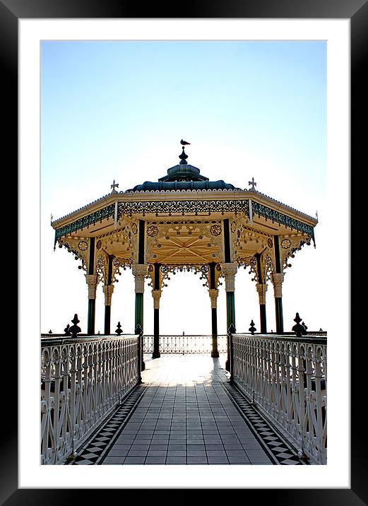 Brighton & Hove Bandstand Framed Mounted Print by Phil Clements
