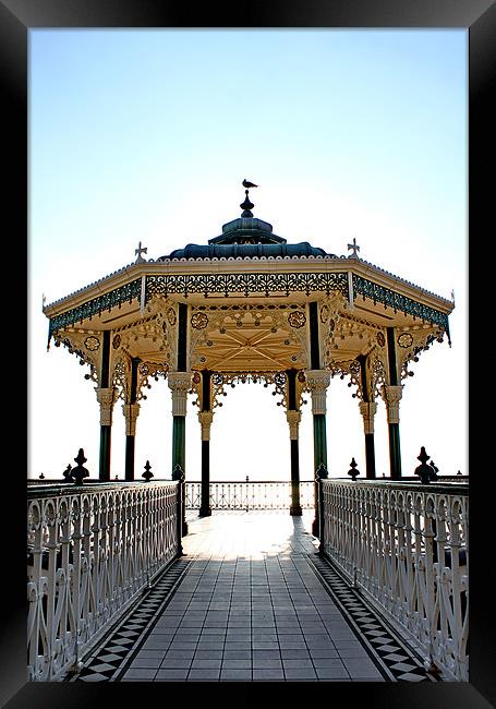 Brighton & Hove Bandstand Framed Print by Phil Clements