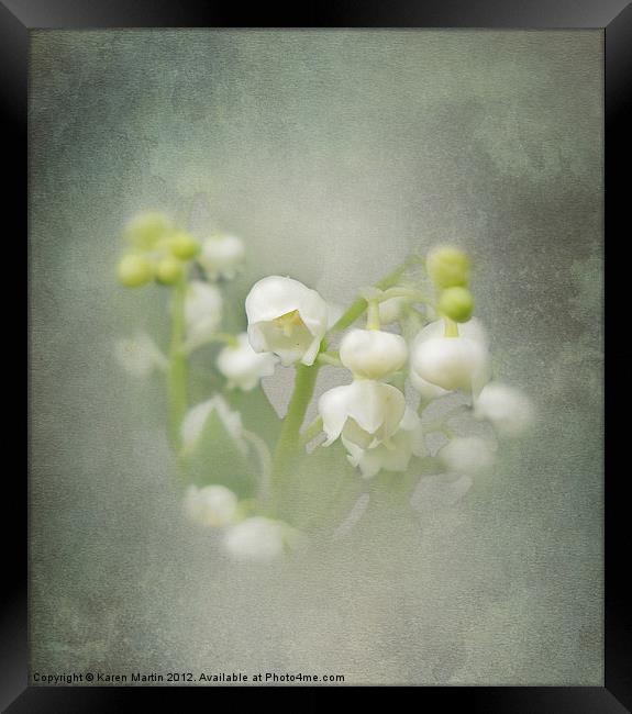 Lily-of-the-Valley Framed Print by Karen Martin