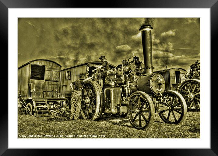 Old Traction Framed Mounted Print by Rob Hawkins
