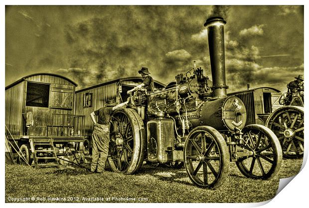 Old Traction Print by Rob Hawkins