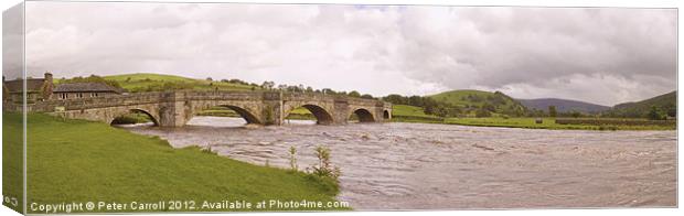 Burnsall Bridge Yorkshire Dales Canvas Print by Peter Carroll