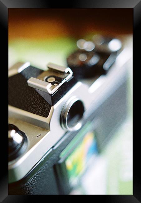 Vintage Nikon Fm2 SLR Framed Print by Andrew Vernon
