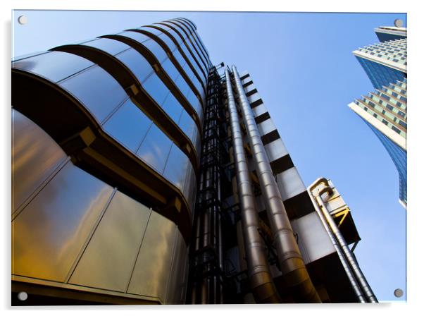 Lloyds Building London Acrylic by David Pyatt