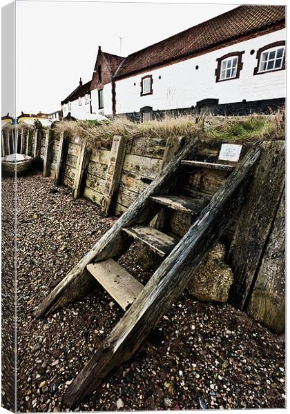 Steps to the Chandlery Canvas Print by Stephen Mole
