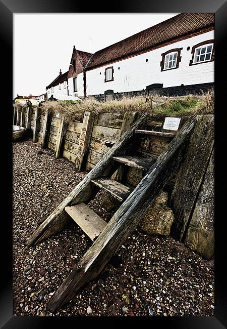 Steps to the Chandlery Framed Print by Stephen Mole
