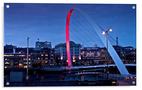 Millenium Bridge Acrylic by John Ellis