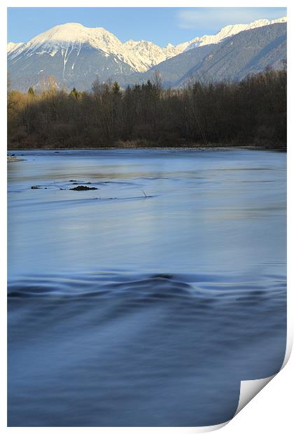 The mighty Sava river Print by Ian Middleton