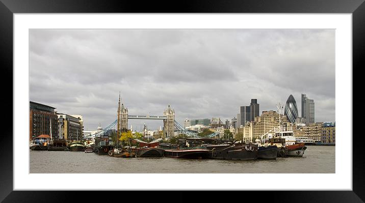 London skyline Framed Mounted Print by David French