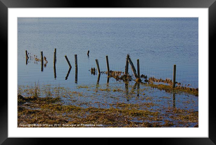 CALM LOCH OBSERVATIONS 1 Framed Mounted Print by Jon O'Hara