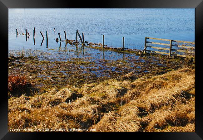 CALM LOCH OBSERVATIONS 2 Framed Print by Jon O'Hara