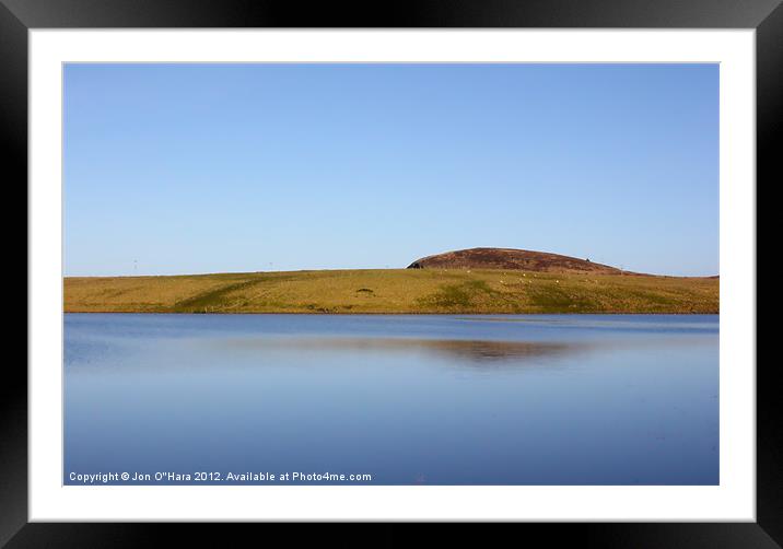 CALM LOCH OBSERVATIONS 4 Framed Mounted Print by Jon O'Hara