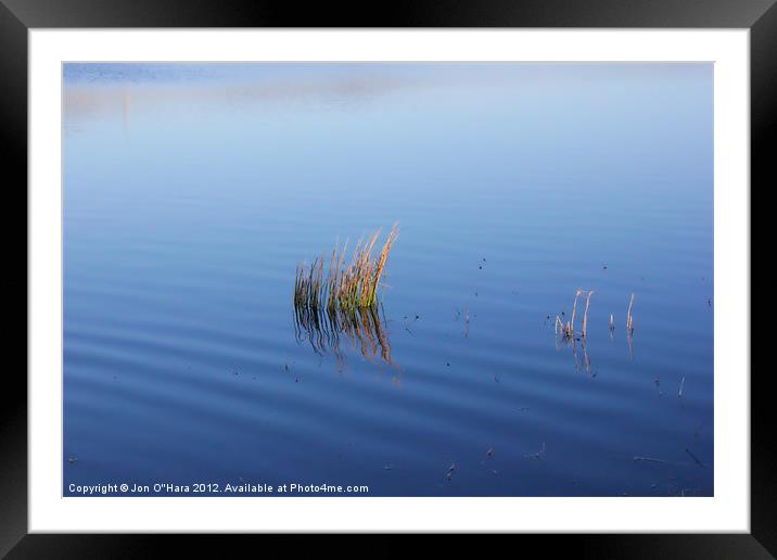 CALM LOCH OBSERVATIONS 5 Framed Mounted Print by Jon O'Hara