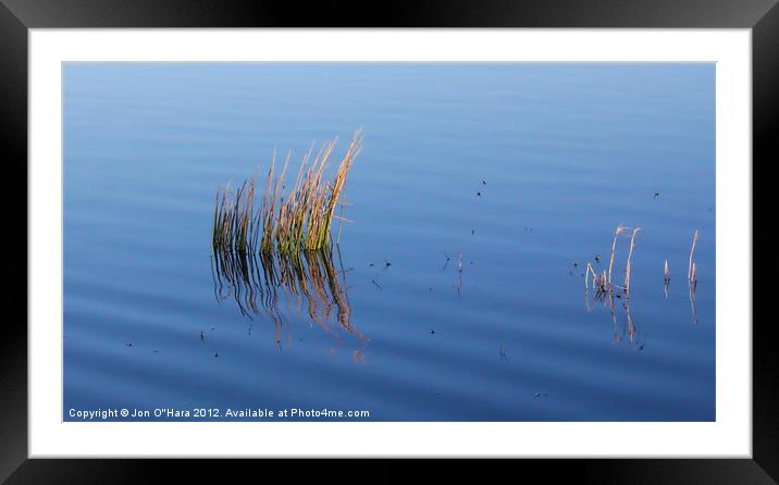 CALM LOCH OBSERVATIONS 6 Framed Mounted Print by Jon O'Hara