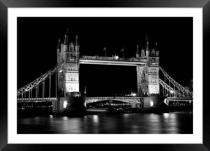 Tower Bridge Framed Mounted Print by David Pyatt