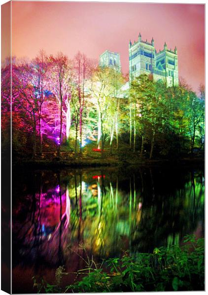durham cathedral lumiere colours Canvas Print by eric carpenter