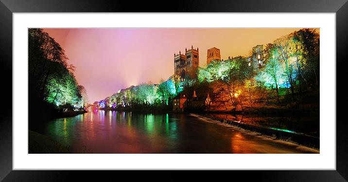 Durham lumiere panorama Framed Mounted Print by eric carpenter