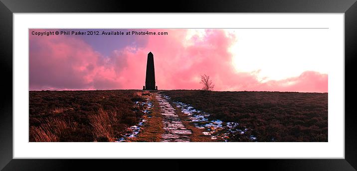 Captain Cook Monument Framed Mounted Print by Phil Parker