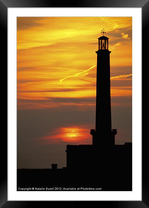 The Lighthouse at Margate Framed Mounted Print by Natalie Durell