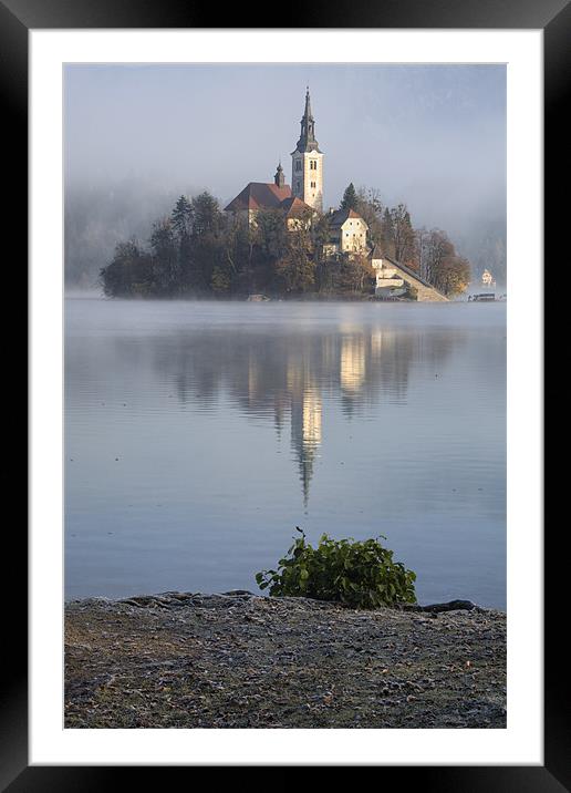 Island church revealed Framed Mounted Print by Ian Middleton